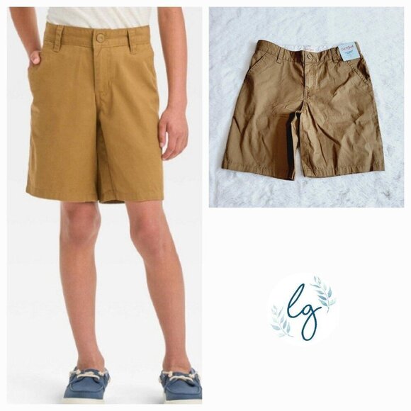 Cat & Jack Other - Cat & Jack Boys' Flat Front 'at the Knee' Chino Shorts 4KIDD-AF